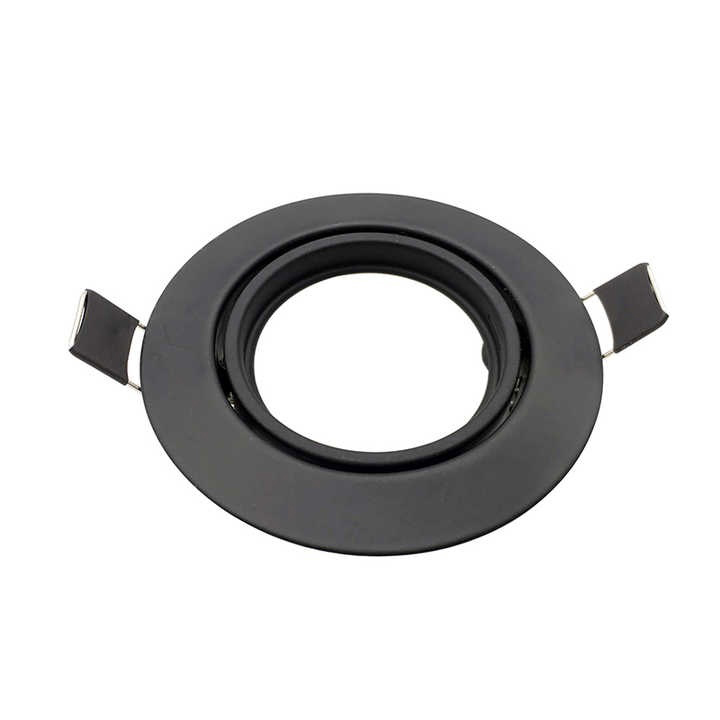 Double rings recessed mounted MR16 spotlight fitting for LED light source GU10 frame